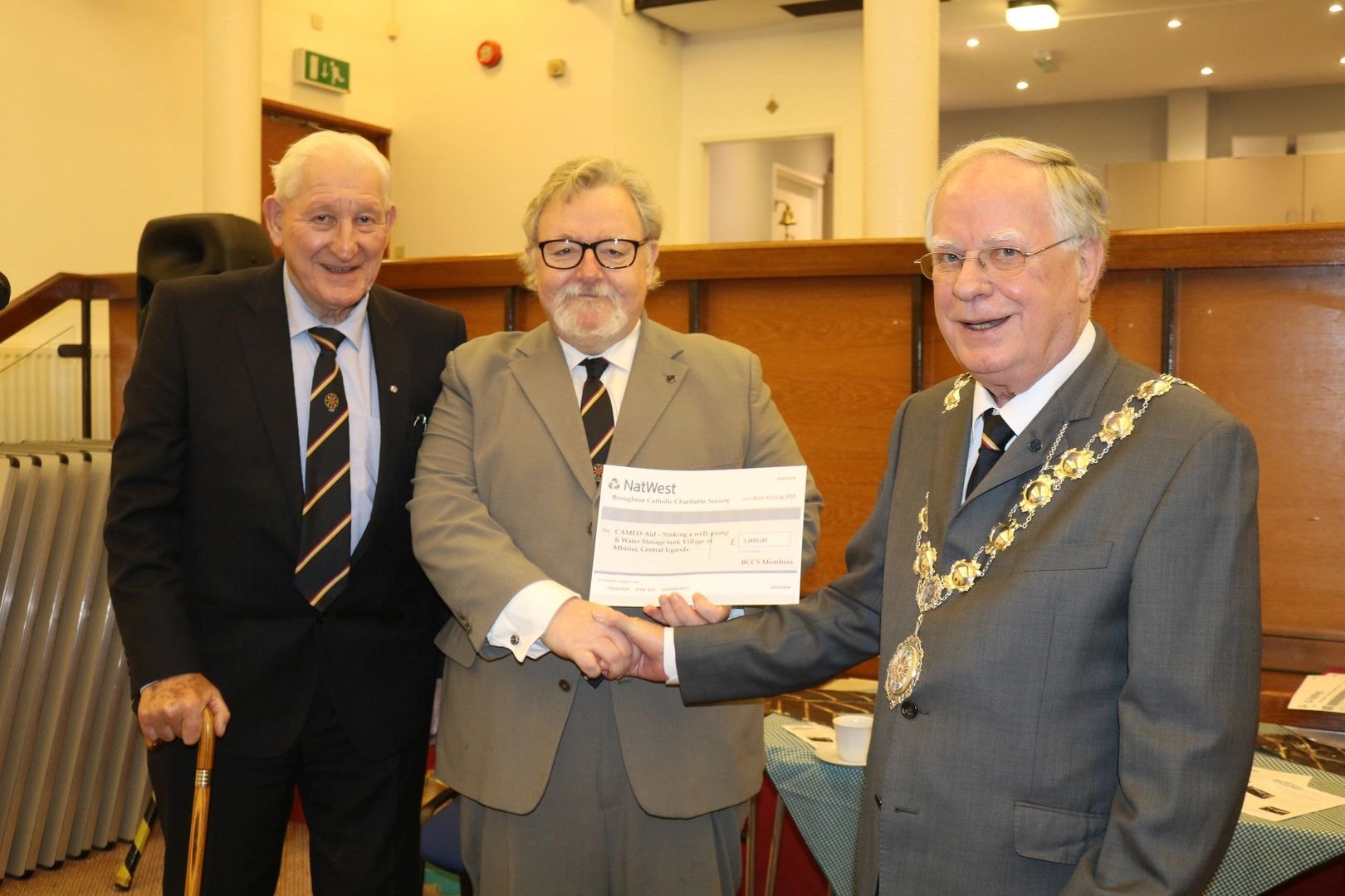 NatWest ceremony — Board members at a formal presentation
